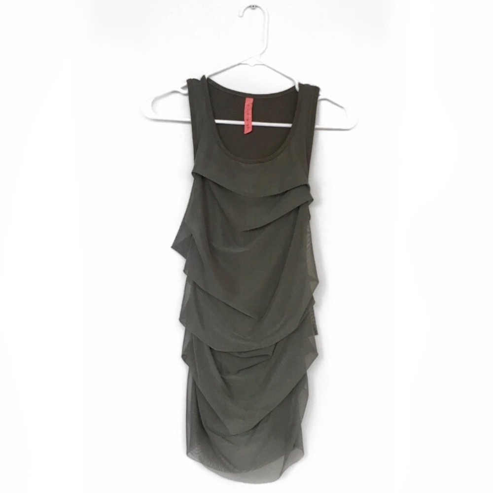 Eight Sixty Olive Green Drape Tank Top – Size Medium